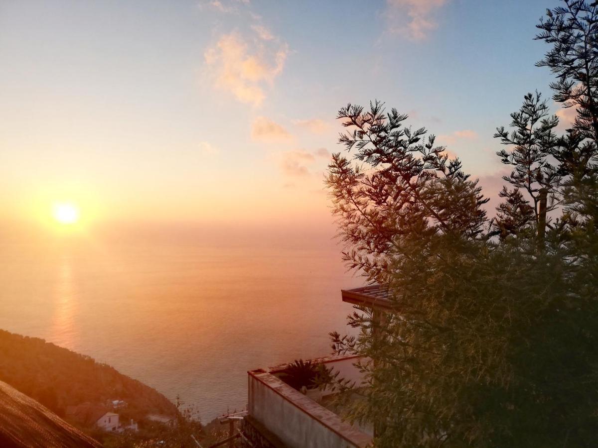 "Casalena" Villa A Furore Amalfi Coast Con Grande Terrazzo E Vista Sul Mare Exterior foto