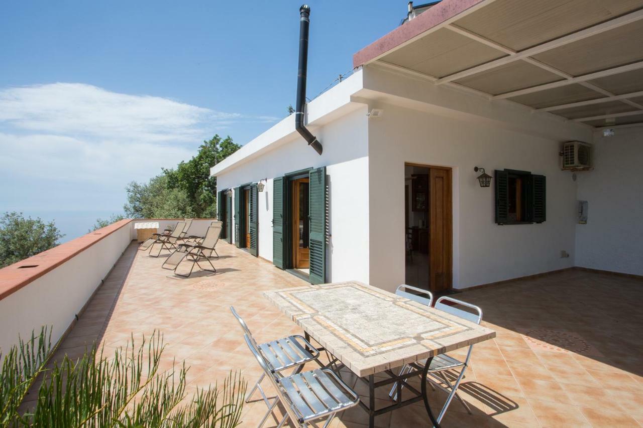 "Casalena" Villa A Furore Amalfi Coast Con Grande Terrazzo E Vista Sul Mare Exterior foto