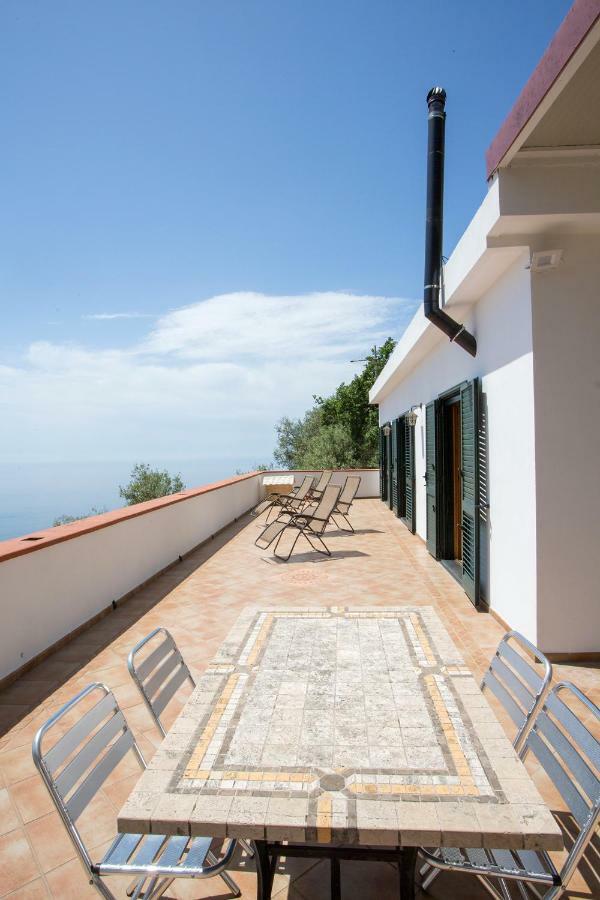 "Casalena" Villa A Furore Amalfi Coast Con Grande Terrazzo E Vista Sul Mare Exterior foto