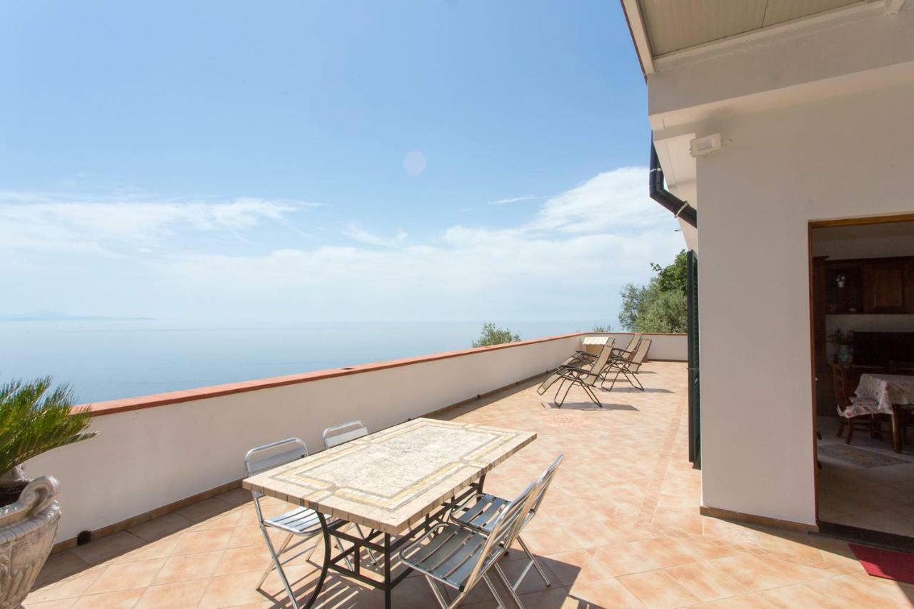 "Casalena" Villa A Furore Amalfi Coast Con Grande Terrazzo E Vista Sul Mare Exterior foto